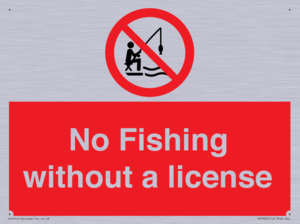 No Fishing without a license